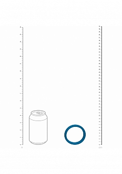 LEVELZ - Wide O Silicone Cock Ring - XXL - 55mm - Teal