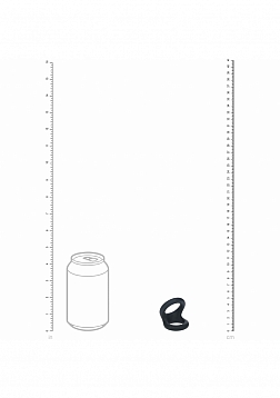 LEVELZ - Double O Silicone Cock Ring -  S  - Black