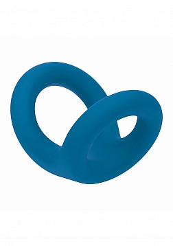 LEVELZ - Double O Silicone Cock Ring - S  - Teal