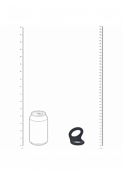 LEVELZ - Double O Silicone Cock Ring - M - Black