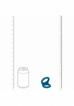 LEVELZ - Double O Silicone Cock Ring - M - Teal