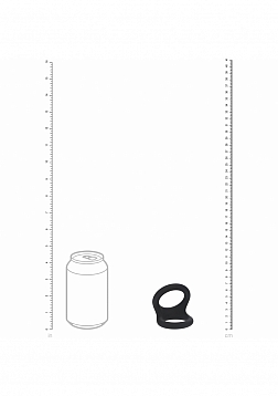 LEVELZ - Double O Silicone Cock Ring - L - Black