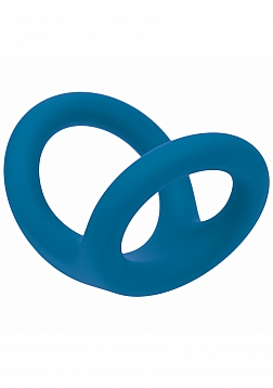 LEVELZ - Double O Silicone Cock Ring - L - Teal