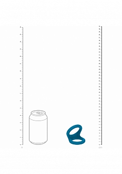 LEVELZ - Double O Silicone Cock Ring - L - Teal