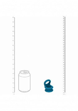 LEVELZ - Wide Double O Silicone Cock Ring - S - Teal