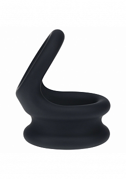 LEVELZ - Wide Double O Silicone Cock Ring - L - Black