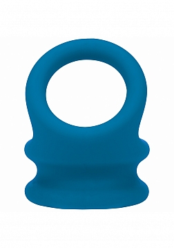 LEVELZ - Wide Double O Silicone Cock Ring - L - Teal