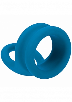 LEVELZ - Wide Double O Silicone Cock Ring - L - Teal