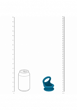 LEVELZ - Wide Double O Silicone Cock Ring - L - Teal