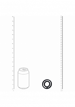 LEVELZ - Classic Grooved Silicone Cock & Ball Ring - Black