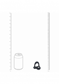 LEVELZ - Tri O Ergo Silicone Cock Ring - Black