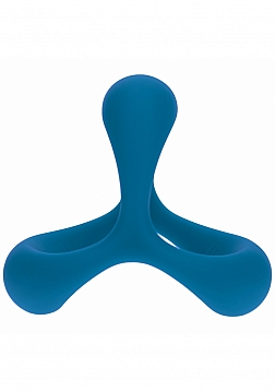 LEVELZ - Tri O Ergo Silicone Cock Ring - Teal
