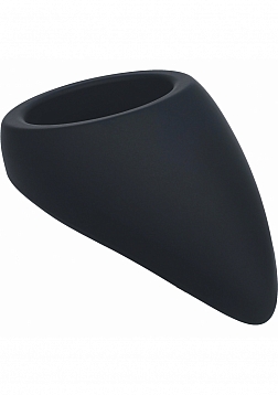 LEVELZ - Teardrop Silicone Cock Ring - Black