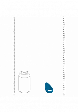 LEVELZ - Teardrop Silicone Cock Ring - Teal
