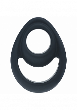 LEVELZ - Double Ergo Silicone Cock Ring  - Black