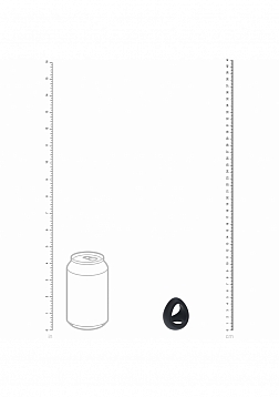 LEVELZ - Soft Tri O Silicone Cock Ring - Black