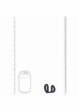 LEVELZ - 2 Loop Silicone Cock Ring - Black