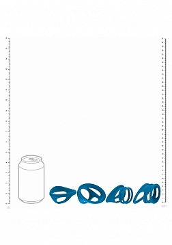 LEVELZ - Set of 4 Silicone Cock & Ball Rings - Teal