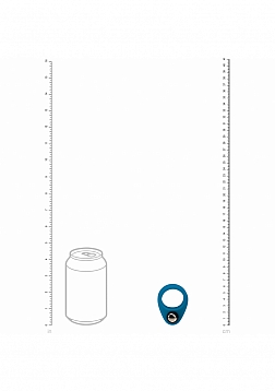 LEVELZ - Liquid Silicone Single Weighted Ball Cock Ring - Teal