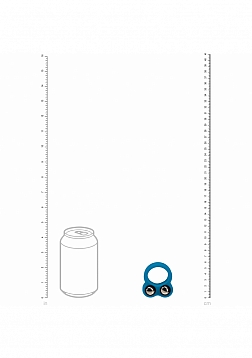 LEVELZ - Liquid Silicone Double Weighted Ball Cock Ring - Teal