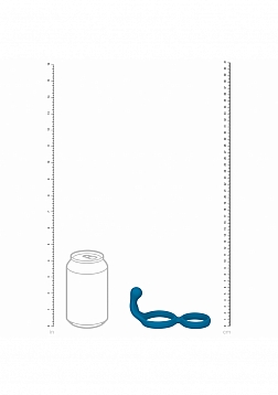 LEVELZ - Silicone Double Cock Ring with Anal Stimulator - Teal