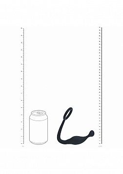 LEVELZ - Silicone Cock Ring with Prostate Stimulator - M - Black