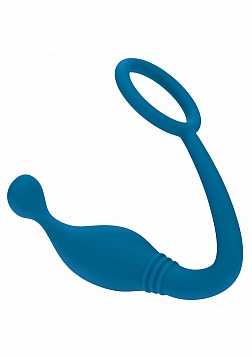 LEVELZ - Silicone Cock Ring with Prostate Stimulator - L - Teal