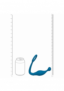 LEVELZ - Silicone Cock Ring with Prostate Stimulator - L - Teal