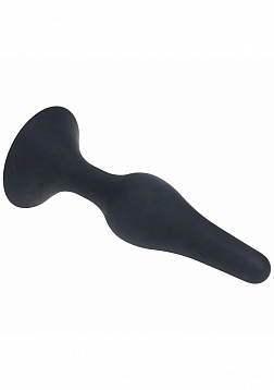 LEVELZ - Slim Silicone Anal Plug - Medium - Black