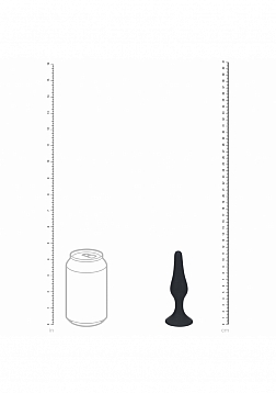 LEVELZ - Slim Silicone Anal Plug - Medium - Black