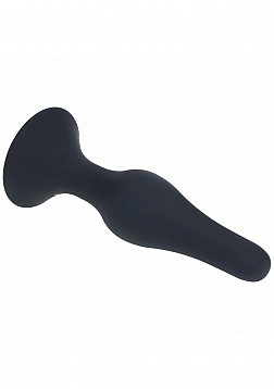 LEVELZ - Slim Silicone Anal Plug - Large - Black