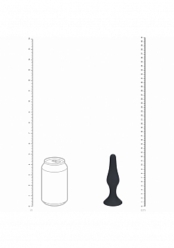LEVELZ - Slim Silicone Anal Plug - Large - Black