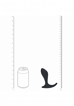 LEVELZ - Single Ripple Silicone Prostate Massager - Black