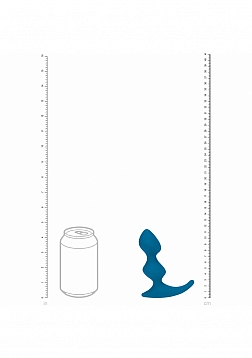 LEVELZ - Full Double Ripple Silicone Prostate Massager - Teal