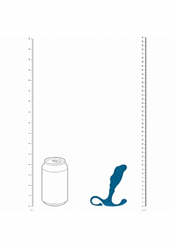 LEVELZ - Rippled with Hard Loop Silicone Prostate Massager - S - Teal