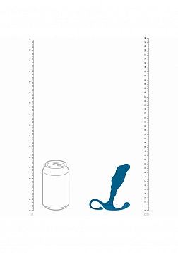 LEVELZ - Rippled with Hard Loop Silicone Prostate Massager - M - Teal