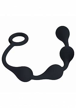 LEVELZ - Waterdrop Silicone Anal Balls - S - 20mm - Black