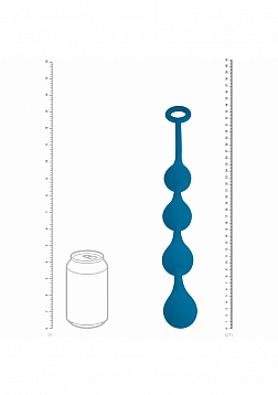 LEVELZ - Waterdrop Silicone Anal Balls -M - 30mm - Teal