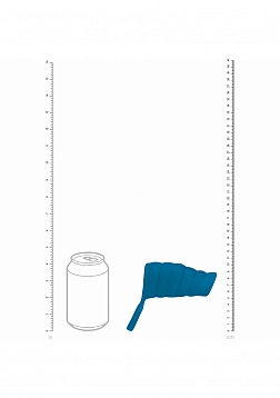 LEVELZ - Vibrating Ribbed Silicone Cock Sleeve & Ball Ring - Teal