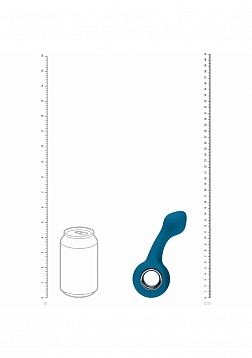 LEVELZ - Vibrating Bulb Silicone Prostate Massager with Loop - Teal