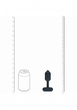 LEVELZ - Hexagonal Vibrating Silicone Anal Plug - Small - Black