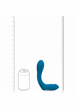 LEVELZ - Vibrating - Heating - Bendable - Tapping Silicone Prostate Stimulator - Teal