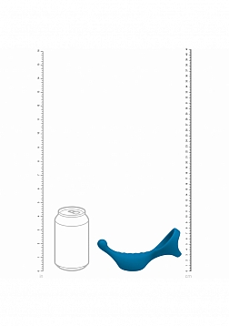 LEVELZ - Vibrating  Silicone Prostate Stimulator with Tri O Cock Ring - Teal