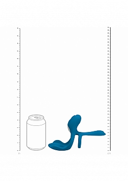 LEVELZ - Triple Motor Vibrating Silicone Cock Ring - Teal