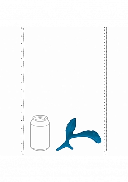 LEVELZ - Vibrating Silicone Cock & Ball Ring with Shaft Loop - Teal