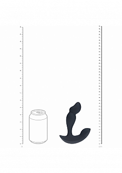 LEVELZ - Dual Motor Remote Control Dual Motor Vibrating Liquid Silicone Prostate Stimulator - Black