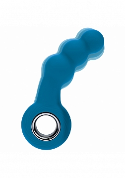 LEVELZ - Vibrating Beaded Silicone Prostate Massager with Loop - Teal