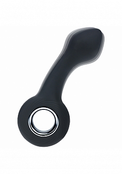 LEVELZ - Vibrating Bulb Silicone Prostate Massager with Loop - Black