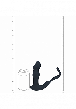 LEVELZ - Remote Control Vibrating, Thrusting & Come-Hither Silicone Prostate Stimulator with Cock Ri