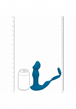 LEVELZ - Remote Control Vibrating, Thrusting & Come-Hither Silicone Prostate Stimulator with Cock Ri